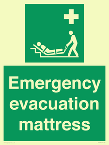 Emergency evacuation mattress